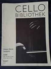 Noten, Cello, Sammartini, Sonate G-Dur, für Violoncello + Klavier