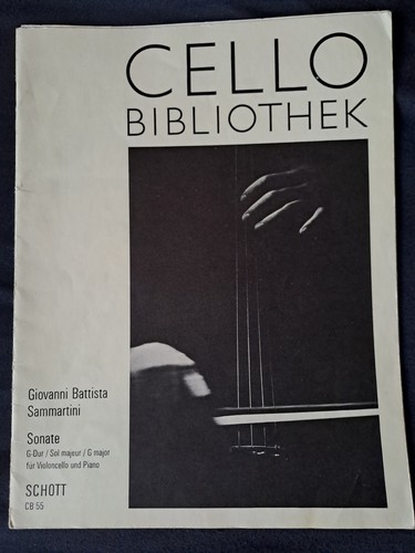 Noten cello sammartini - cello,,