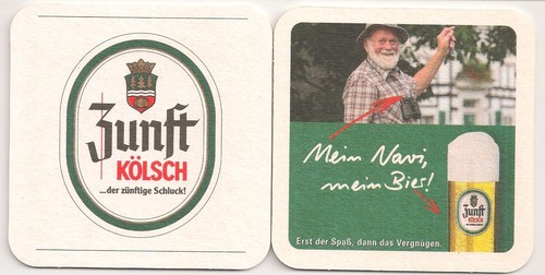 Zunft kölsch bierdeckel - -,