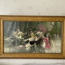 Großes Wandbild, See- Nixen im￼Wasser ca 106x63 cm Ist ein Fotodruck.