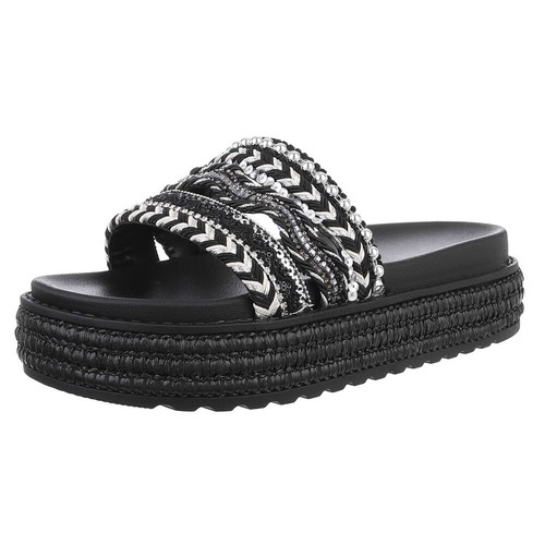 Damen mules mit pailletten - damen,