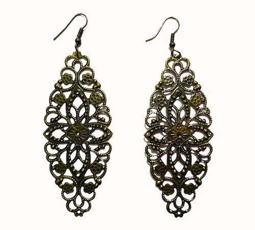 Blume ornament ohrringe - blume,