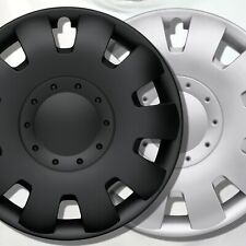 Radkappen schwarz silber 13 -