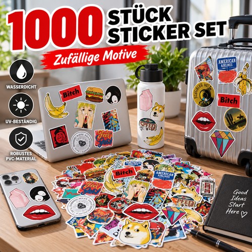 1000 stück autoaufkleber set - stück,
