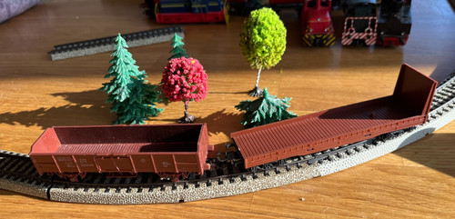 Lima güterwaggons braun - güterwaggons,