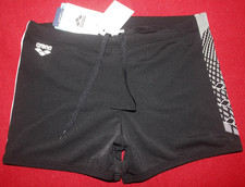 Badehose für Herren Jungs * Gr. L / Gr. 6 schwarz mit weiß