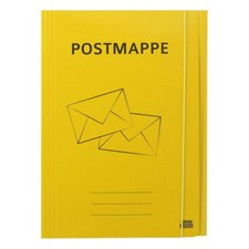 Postmappe Karton DIN A4 gelb