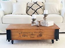  Couchtisch Truhe Wohnzimmertisch Sofatisch Holz massiv vintage shabby loft alt
