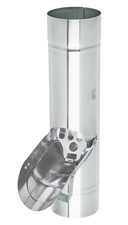 Regenwasserklappe Regenrohrklappe Fallrohrklappe aus Titanzink mit/ohne Sieb 