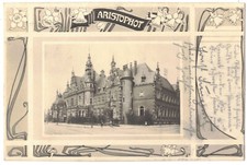 Foto Ak Leipzig Aristophot 1903 Fotomontage Jugendstil 