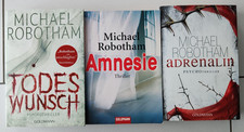 Michal Robotham Bücherpaket Amnesie Todeswunsch Adrenalin 3er Paket