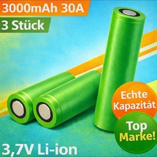 3x Akkuzelle 3,7V 3000mAh 30A