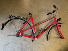 Barellia Mixte-Rahmen mit Rahmen + Teilen, "Damenrahmen", 55cm, 28", rot