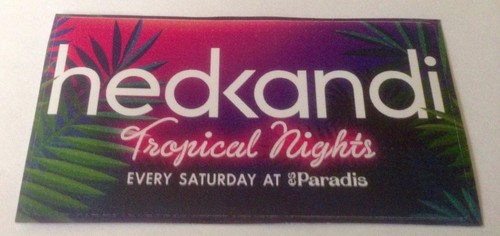 Hed kandi sticker - hed, (tropical)