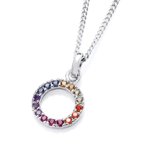 Sterling silber regenbogen - silber,