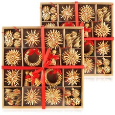 112-teiliges Strohsterne Set -