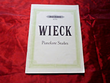WIECK Pianoforte Studien Edition Peters No. 375 Noten für Klavier Lehrbuch