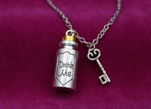 Halskette milchflasche - halskette,