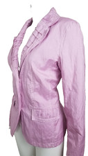 FABIANI Blazer Gr. 38 Sommer Jacke rosa Damen tailliert Crash Vintage