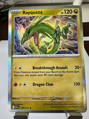 Pokémon tcg rayquaza - rayquaza, 153/217
