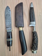 Jagdmesser  Messer Robert Klaas Henckels Solingen Trachtemesser Hirschhorngriff