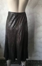 TRUE VINTAGE GRÖSSE 12 KUNSTLEDER WILDLEDER STRUKTUR BRAUN ROCK COUNTRY WESTERN