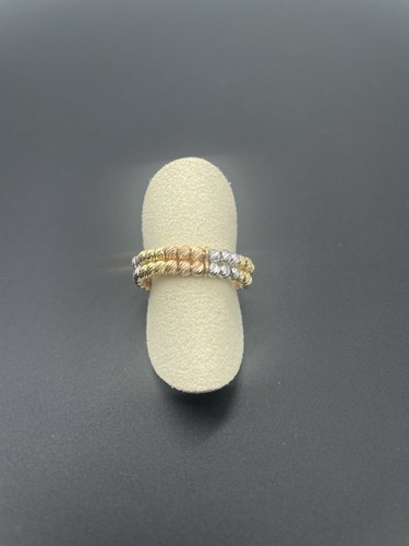 Tricolor damen ring 585 - ring, k