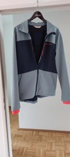 VAUDE Herren Fahrradjacke, hellblau/blau, orange abgesetzte Ärmel, Größe 54/XL