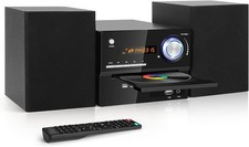 Kompaktanlage mit CD-DVD-Player, Vintage HiFi Stereoanlage Heimlautsprecher 30W