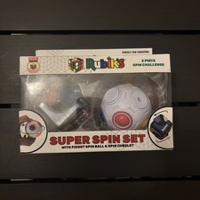 Rubiks Super Spin Set mit Fidget Spin Ball + Spin Cubelet 2 Stück Set. Neu Neu mit Etikett