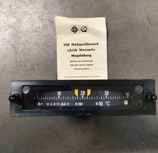 DDR Fernthermometer Anzeigeeinheit für PT100 0 - 400 °C mit Grenzwertmelder