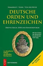 Nimmergut Deutsche Orden Ehrenzeichen Drittes Reich DDR Bundesrepublik 10. Aufl.
