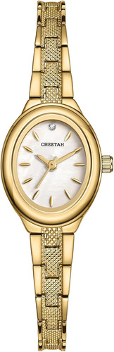 Cheetah kleine gold armbanduhr - gold,