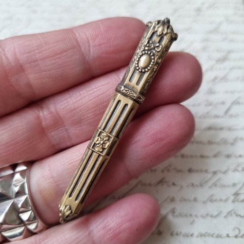Etui vermeil zeiger silber - etui,