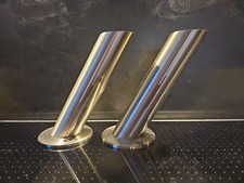 EBB Barkonsole Schräg Edelstahl Höhe 170 mm mit Adapterscheibe für Glasscheibe