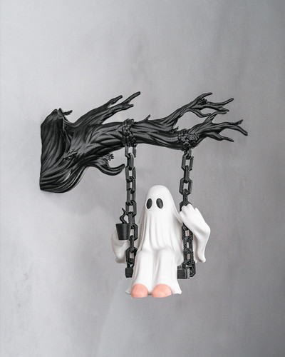 Halloween wanddeko geist auf - halloween,