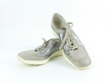 Rieker Damen Freizeitschuhe Sneaker Gr. 41 Turnschuhe Kunstleder taupe (17167)