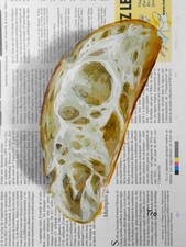 Ciabatta Brot Bild Gemälde