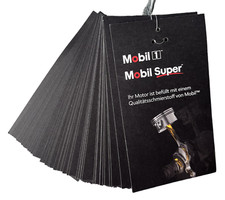 50x Mobil 1 Mobil Super Ölwechselanhänger Ölzettel Serviceanhänger Inspektion