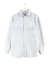 Wrangler 80s Vintage Jeans Hemd Blau L Herren