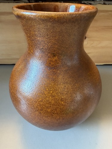 Bauchige keramikvase braun - keramikvase,