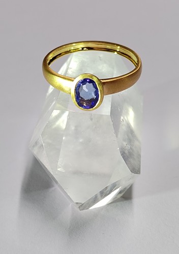 Tansanit ring - ring, gr