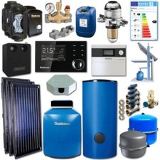 Buderus Logano-Plus GB125 Öl Brennwert Kessel Paket 22kW Solar m. MC110 u. RC310