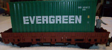 MÄRKLIN  SPUR 1  NIEDERBORDWAGGON MIT CONTAINER EVERGREEN