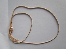 HALSKETTE SCHLANGEN KETTE GOLDFARBEN 62 cm  OHNE ANHÄNGER