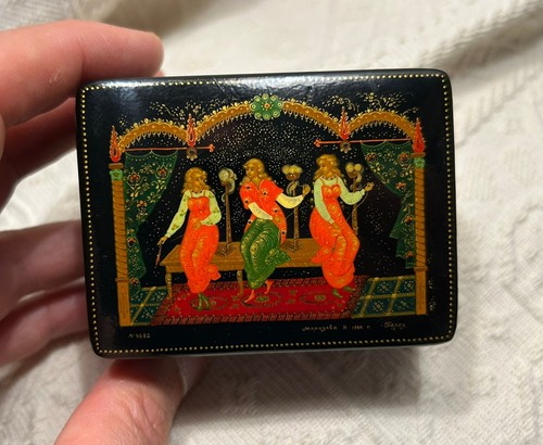Russische lackdose palekh - russische, lackdose,