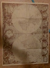 Historische Weltkarte im