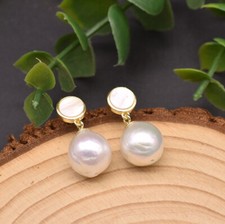 B15  Ohrringe weiße