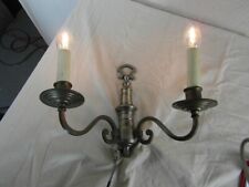 Wandlampe Sölken Messingoptik Silberfarben Jugendstil Wandleuchte Aluguß  o9c7
