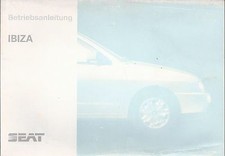 deutsche Betriebsanleitung  BEDIENUNGSANLEITUNG Handbuch SEAT IBIZA Ausg 1996/97